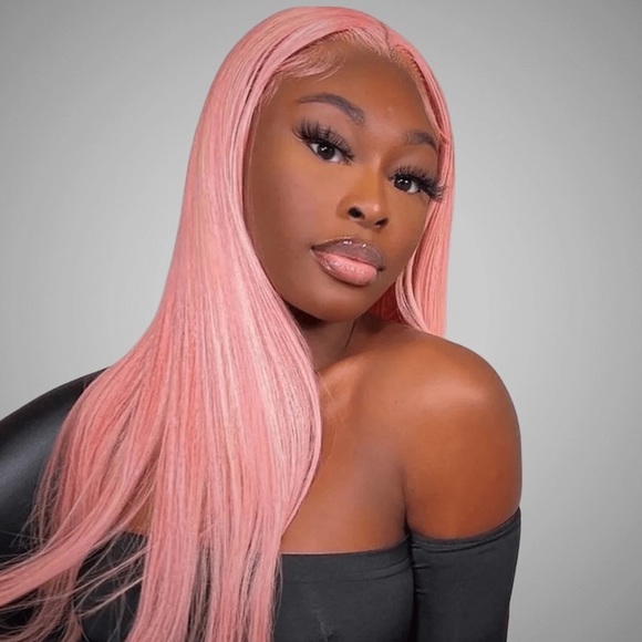 - 💫22” PINK STRAIGHT LACE FRONT WIG💫 *NWT*🆕🆕🆕